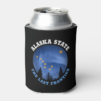 RAFRAÎCHISSEUR  POUR CANETTE DRAPEAU D'ÉTAT D'ALASKA
