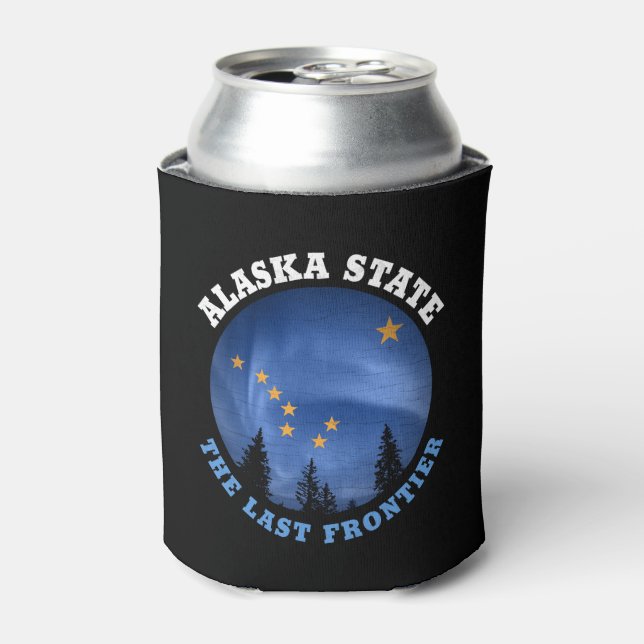RAFRAÎCHISSEUR  POUR CANETTE DRAPEAU D'ÉTAT D'ALASKA (Can devant)