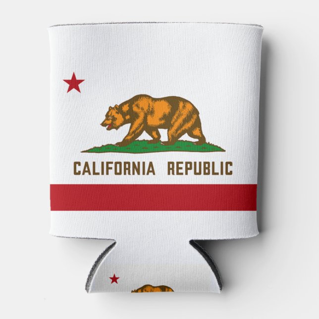 Rafraîchisseur Pour Canette Drapeau d'État de Californie (Devant)