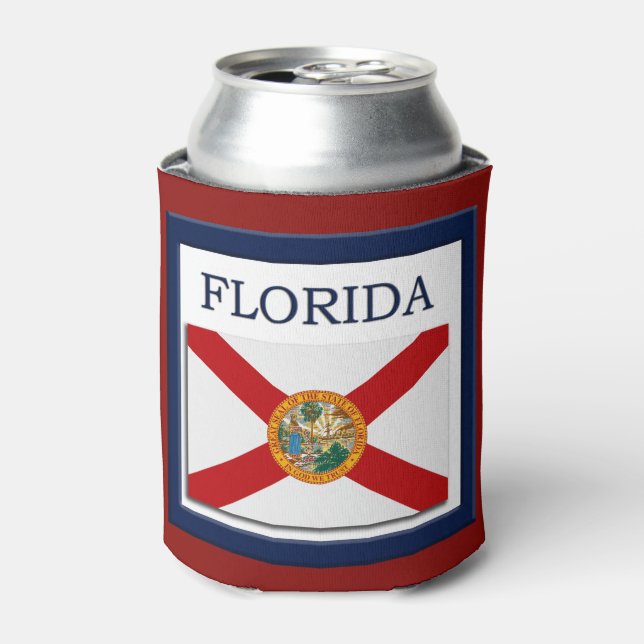Rafraîchisseur Pour Canette Drapeau d'État de Floride (Can devant)