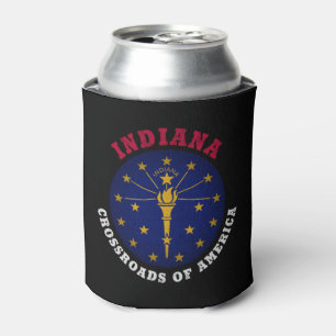 RAFRAÎCHISSEUR POUR CANETTE DRAPEAU D'ÉTAT INDIANA CROSSROADS