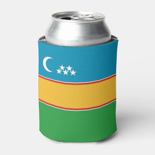 Rafraîchisseur Pour Canette Drapeau du Karakalpakstan (Can devant)