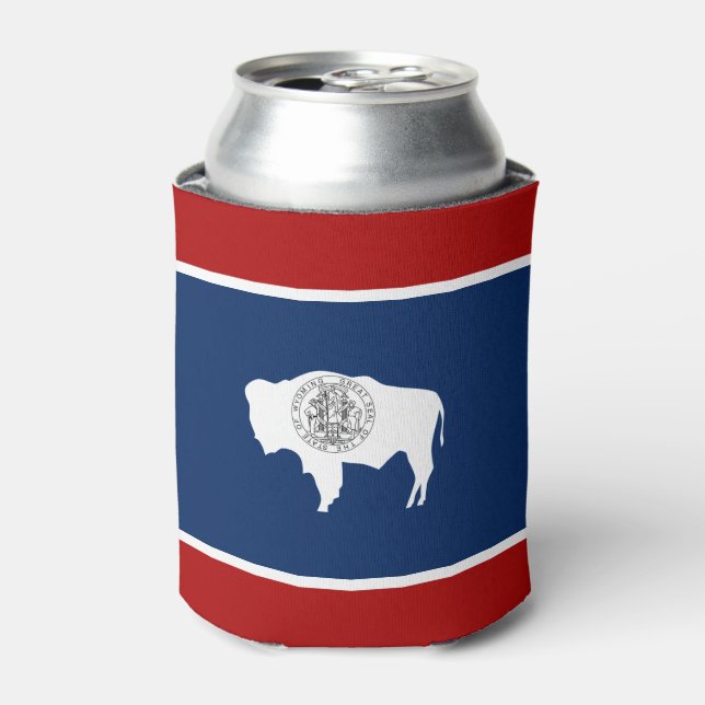 Rafraîchisseur Pour Canette Drapeau du Wyoming (Can devant)
