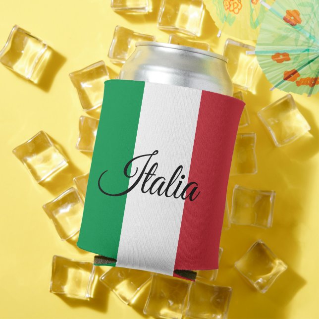 Rafraîchisseur Pour Canette Drapeau italien peut refroidir & Italie fête / spo (Été in situ)