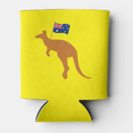 Rafraîchisseur Pour Canette drapeau kangourou australien jaune