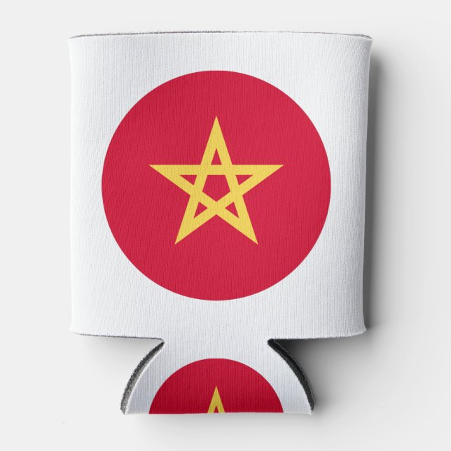 Rafraîchisseur Pour Canette Drapeau Maroc (Devant)