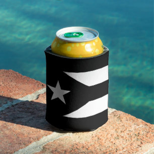 Rafraîchisseur Pour Canette Drapeau noir de Porto Rico