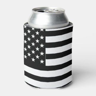 Rafraîchisseur Pour Canette Drapeau noir et blanc américain