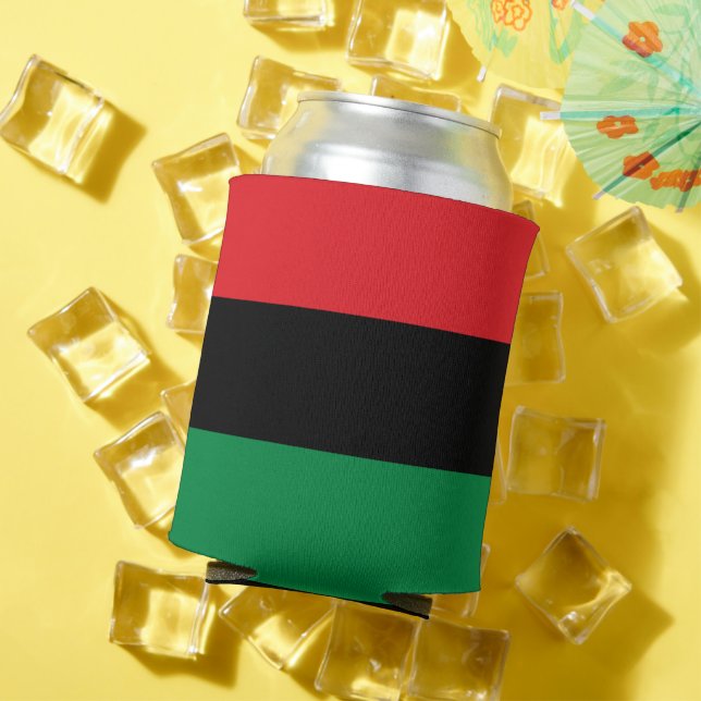 Rafraîchisseur Pour Canette Drapeau panafricain et Symbole de l'UNIA / fête (Été in situ)