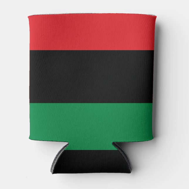 Rafraîchisseur Pour Canette Drapeau panafricain, Joyeux Kwanzaa (Devant)