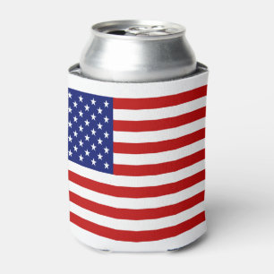 Rafraîchisseur Pour Canette Drapeaux Classiques Cool Américain Et Texas Patrio
