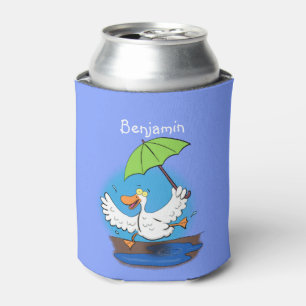 Rafraîchisseur Pour Canette Drôle canard avec parapluie dessin animé