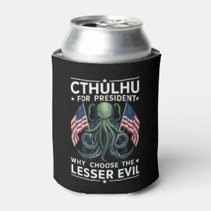 Rafraîchisseur Pour Canette Drôle d'élection 2024 Cthulhu pour président