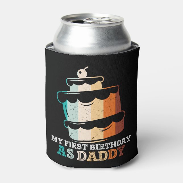 Rafraîchisseur Pour Canette Drôle Mon Premier Anniversaire Comme Papa (Can devant)