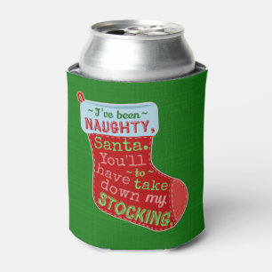 Rafraîchisseur Pour Canette Drôle Noël Naughty Santa Claus Stocker Plaisanteri