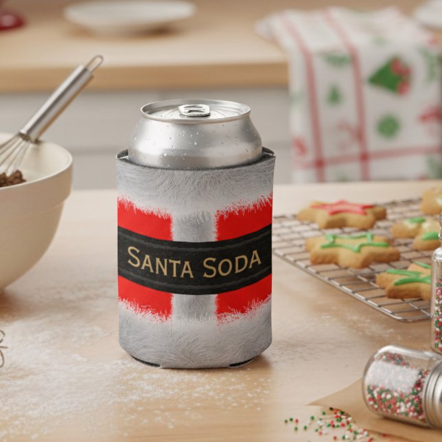 Rafraîchisseur Pour Canette Drôle Noël Père Noël Soda Can Cooler (Keep your holiday beverages perfectly chilled in style! )