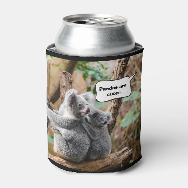 Rafraîchisseur Pour Canette Drôle Pandas ou Koalas - Qui sont plus mignons ? (Can devant)