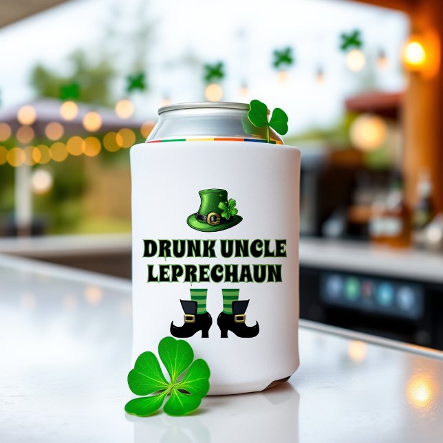 Rafraîchisseur Pour Canette Drunk Uncle Leprechaun Funny St. Patrick's Day (Créateur téléchargé)
