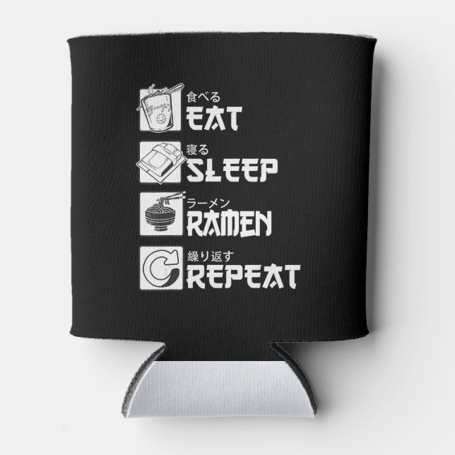Rafraîchisseur Pour Canette Eat Sleep Anime Repeat Venin Idea Cosplayer (Devant)