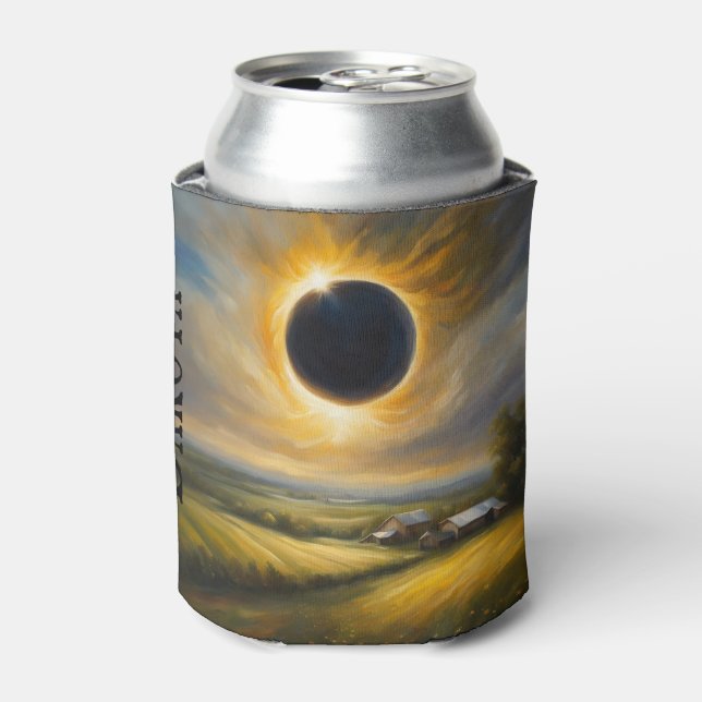 Rafraîchisseur Pour Canette Éclipse Solaire À La Boisson Ferme Midwest (Can devant)