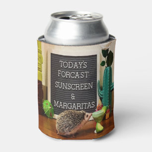 Rafraîchisseur Pour Canette Écran solaire de Hedgehog et Margaritas