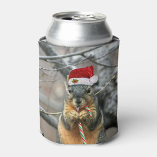 Rafraîchisseur Pour Canette Écureuil de Noël
