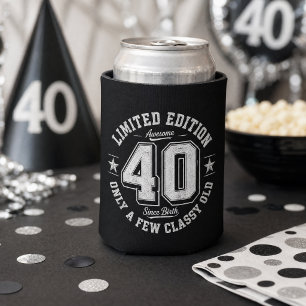 Rafraîchisseur Pour Canette Édition Limitée Incroyable 40e Anniversaire Noir