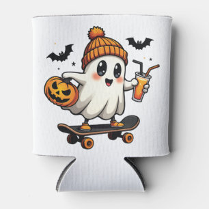 Rafraîchisseur Pour Canette Éffrayant Halloween Patinage Citrouille Fantôme ép