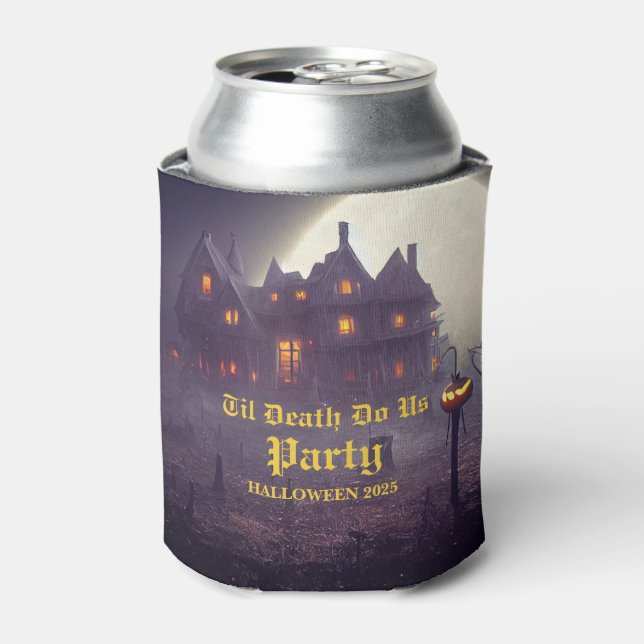 Rafraîchisseur Pour Canette Éffrayante fête d'Halloween (Can devant)