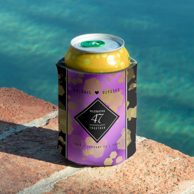 Rafraîchisseur Pour Canette Élégant 47e anniversaire du Mariage Améthyste (Piscine in situ)
