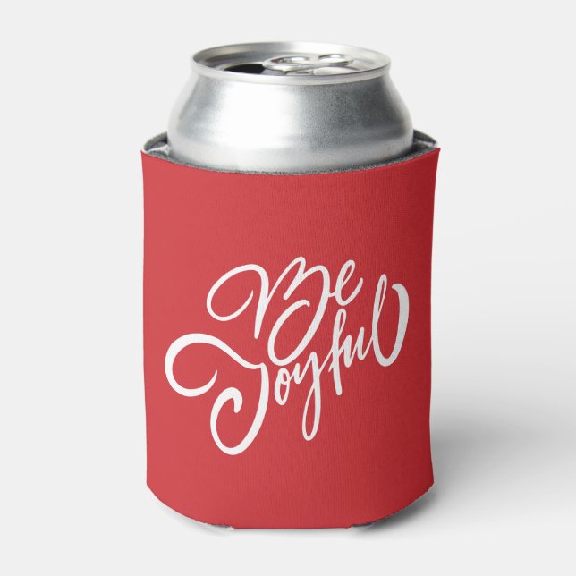 Rafraîchisseur Pour Canette Elégant Be Joyful Holiday Design (Can devant)