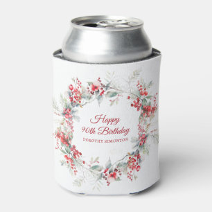Rafraîchisseur Pour Canette Elégant Botanique de Berry d'hiver 90e anniversair