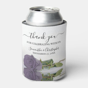 Rafraîchisseur Pour Canette Elégant Dusty violet Rose Merci Mariage