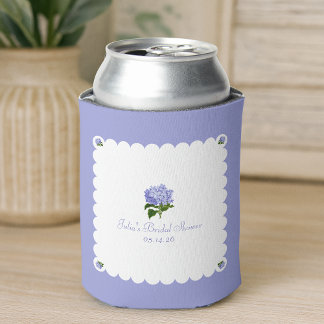 Rafraîchisseur Pour Canette Élégant Hydrangea Classique à Bordure Ondulée pour