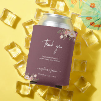 Rafraîchisseur Pour Canette Élégant Merci de Mariage rose pâle rose