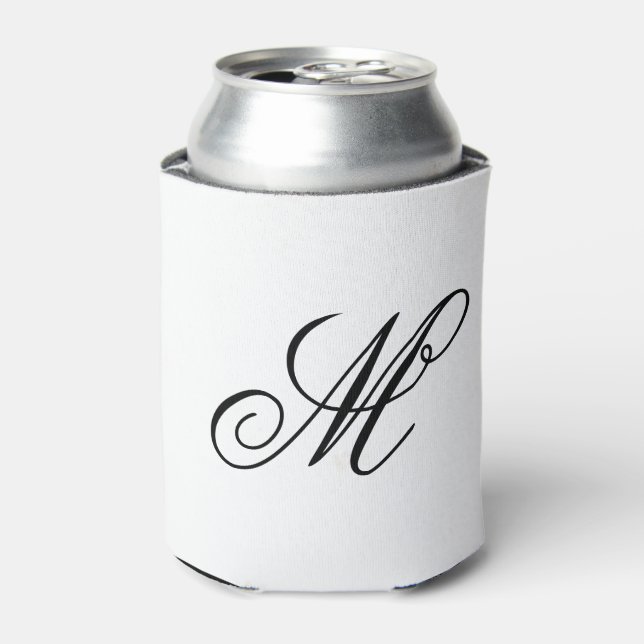 Rafraîchisseur Pour Canette Élégant Monogramme initial (Can devant)