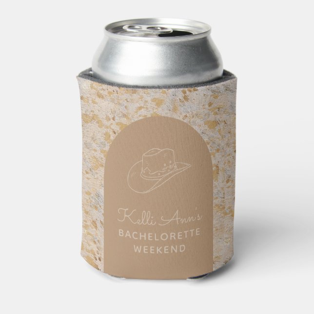 Rafraîchisseur Pour Canette Elégante Vachette Or Personnalisée Moderne (Can Dos)
