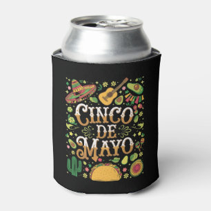 Rafraîchisseur Pour Canette Éléments de fête mignons de la fête Cinco De Mayo