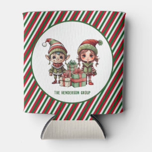 Rafraîchisseur Pour Canette Elfe de Noël Nom personnalisé Fête