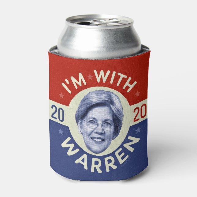 Rafraîchisseur Pour Canette Elizabeth Warren Présidente 2020 Démocrate Pic Ret (Can devant)