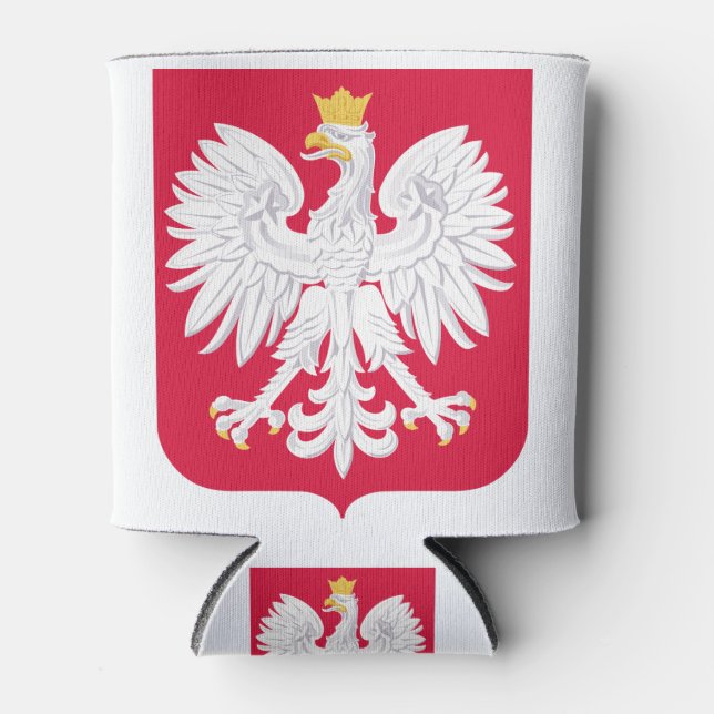 Rafraîchisseur Pour Canette Emblème polonais - Bouclier polonais - Polska Herb (Devant)