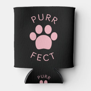 Rafraîchisseur Pour Canette Empreinte de patte Pur Pink Parfait Chat