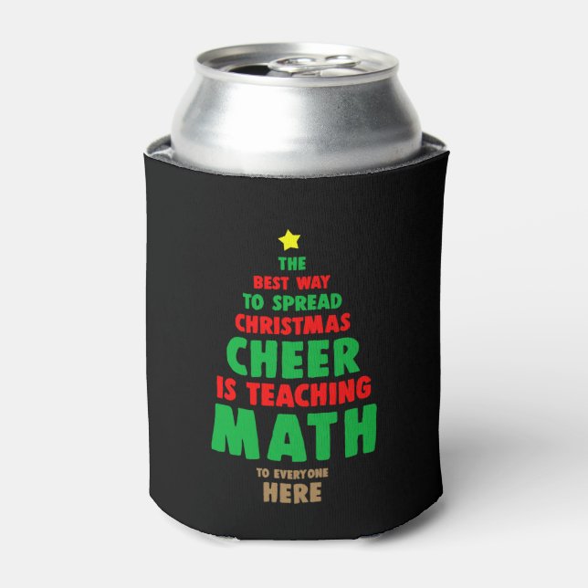 Rafraîchisseur Pour Canette Enseignant en mathématiques de Noël (Can devant)