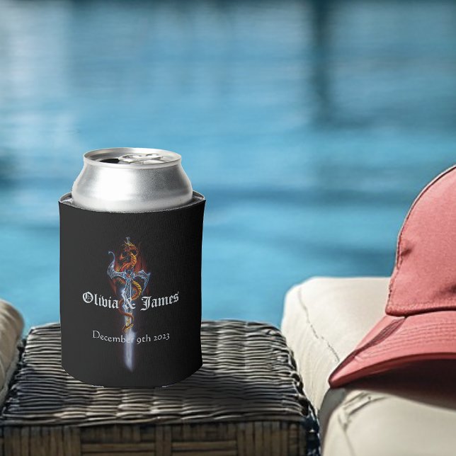 Rafraîchisseur Pour Canette Épée Dragon Rouge (Créateur téléchargé)