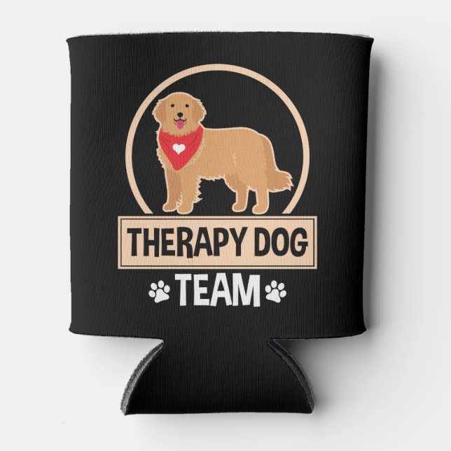 Rafraîchisseur Pour Canette Équipe de chien thérapeutique (Devant)