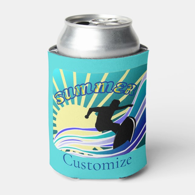 Rafraîchisseur Pour Canette Été Surf Fun Thunder_Cove (Can devant)