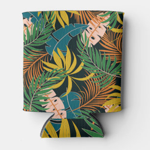 Rafraîchisseur Pour Canette Été Tropical Plante brillant Motif