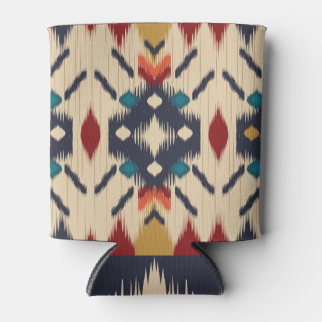 Rafraîchisseur Pour Canette Ethnic Abstrait : Tribal Geometry Print. (Devant)