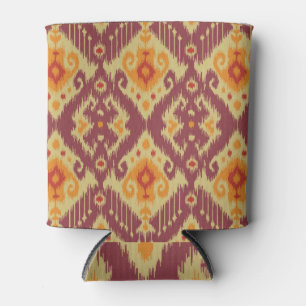 Rafraîchisseur Pour Canette Ethnic Ikat Chevron : Arrière - plan traditionnel