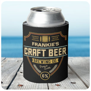 Rafraîchisseur Pour Canette Étiquette de bière artisanale personnalisée Bar de